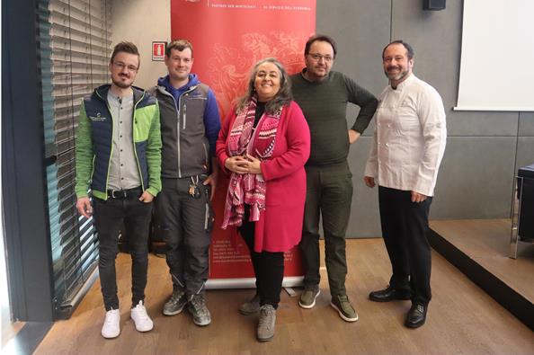 testimonial Patrik Gampenrieder, Fabian Steiner, Doris Karadar, Stephan Kircher e Roberto Monte.